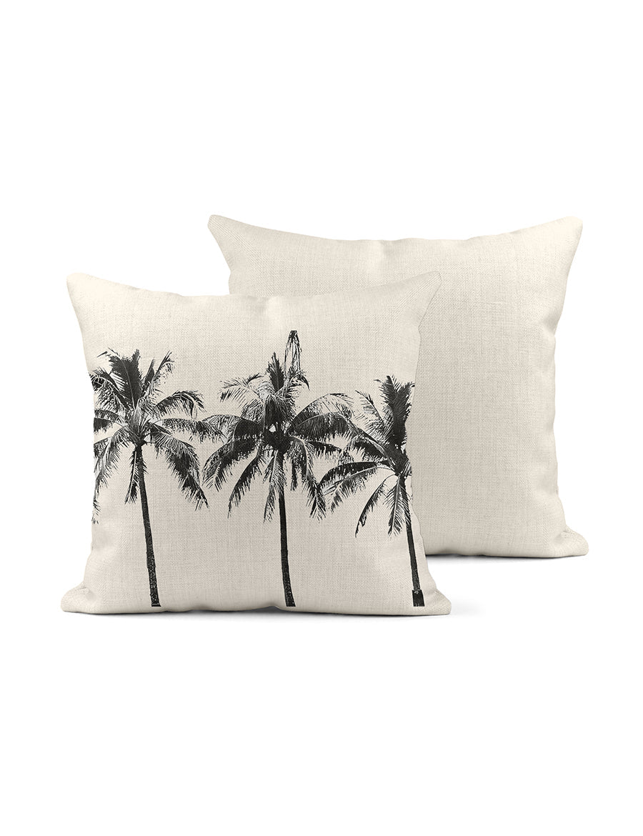 Palm Sharky's Cove Linen Pillow, College Student Gift,Mother's Day Gift, Christmas Gift