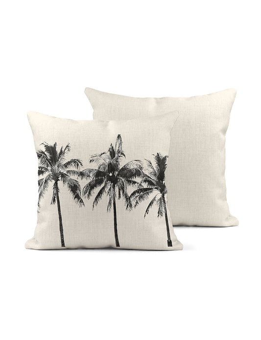 Palm Sharky's Cove Linen Pillow, College Student Gift,Mother's Day Gift, Christmas Gift