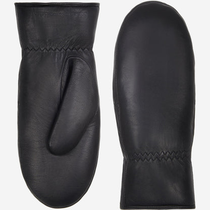 Paris (black) – Sheepskin leather mittens with lambswool lining and touchscreen feature — photo 1 of 10