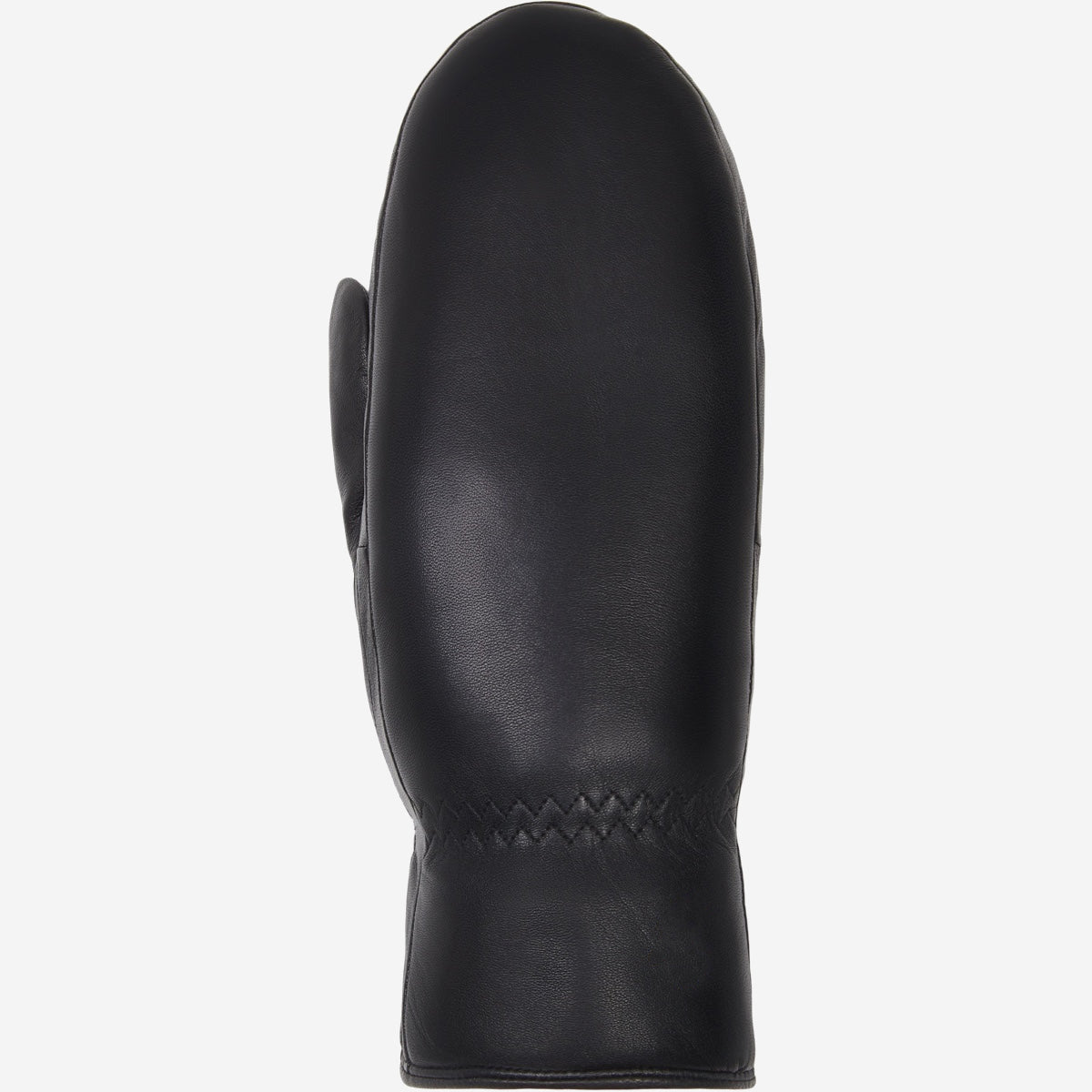 Paris (black) – Sheepskin leather mittens with lambswool lining and touchscreen feature — photo 4 of 10