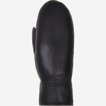 Paris (black) – Sheepskin leather mittens with lambswool lining and touchscreen feature — photo 4 of 10