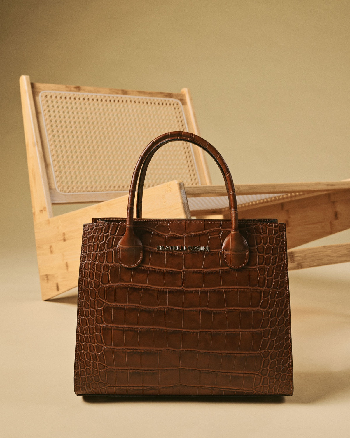 Patrizia (brown) - Italian calf leather womens handbag (with shoulder strap) — photo 8 of 10