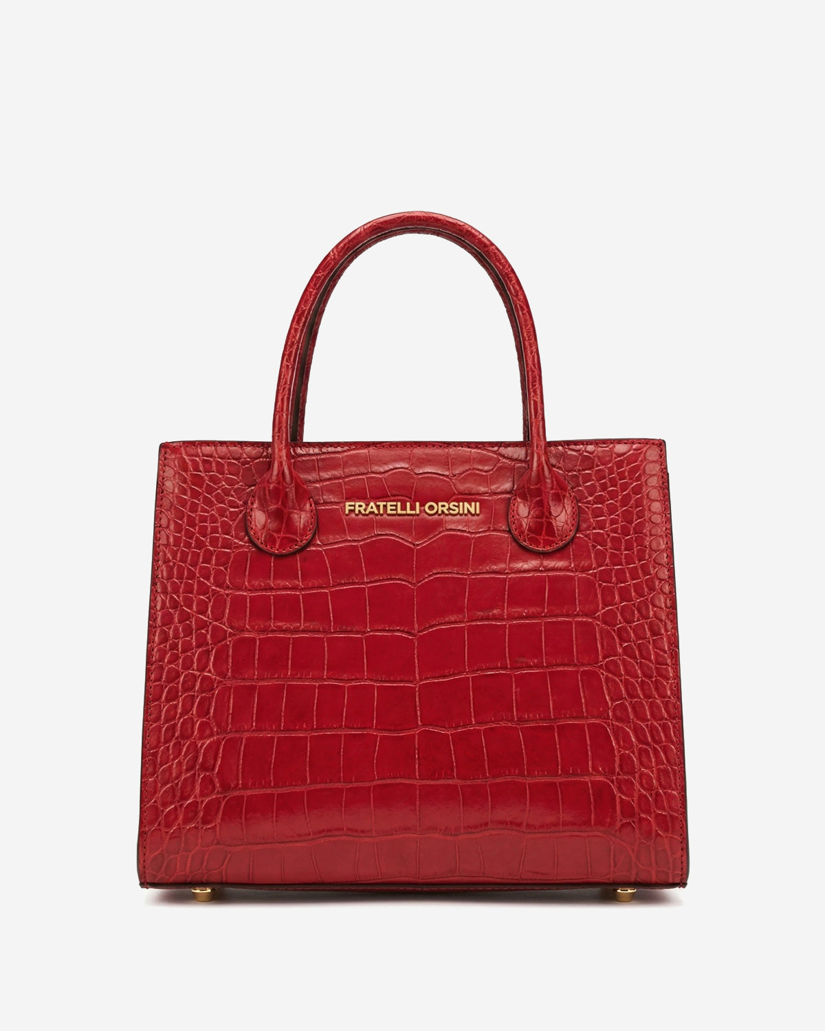 Patrizia (red) - Italian calf leather womens handbag (with shoulder strap) — photo 2 of 8