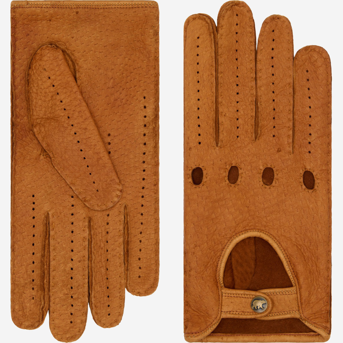 Marcello (brown) – Luxurious Italian peccary driving gloves — photo 2 of 10