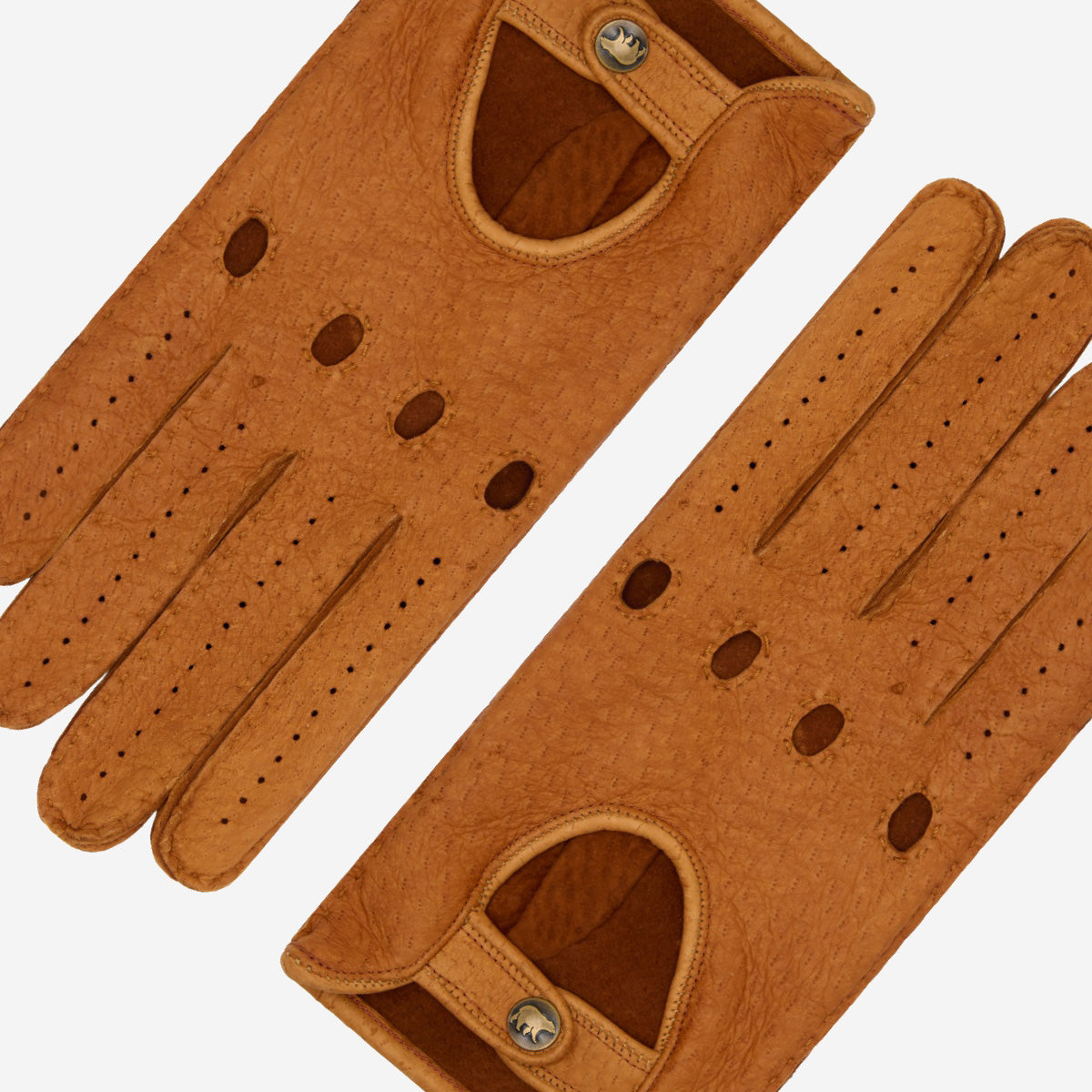 Marcello (brown) – Luxurious Italian peccary driving gloves — photo 3 of 10