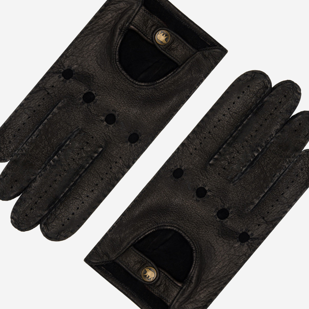Raffaella (black) – Luxurious Italian peccary driving gloves — photo 3 of 10