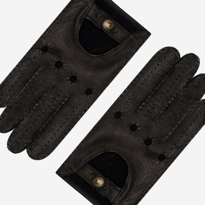 Raffaella (black) – Luxurious Italian peccary driving gloves — photo 3 of 10