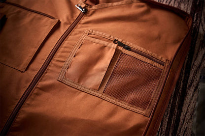Personalized Leather Garment Bag, Water Proof Carry On Garment Bag for Business Travel, Leather Men Suit Cover, Best Gift for Him