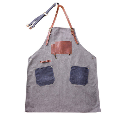 Personalized Waterproof Canvas Apron, Work Apron Studio Shop Apron Hairdresser Apron Painter Apron Crafter Apron Cooking Apron