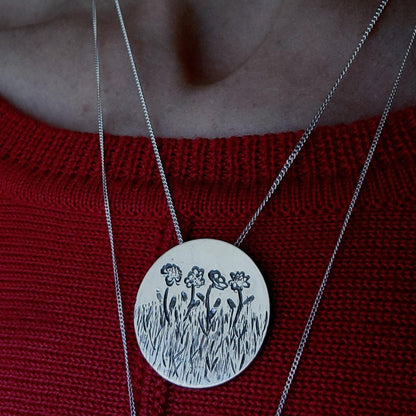 Personalized Birth Flower Necklace