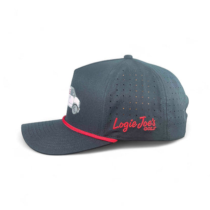 Free Golf Balls Van Golf Hat | Snapback Cap | Built-in Magnetic Ball Marker Holder + Marker Included | Free Golf Balls Van | Adjustable Black