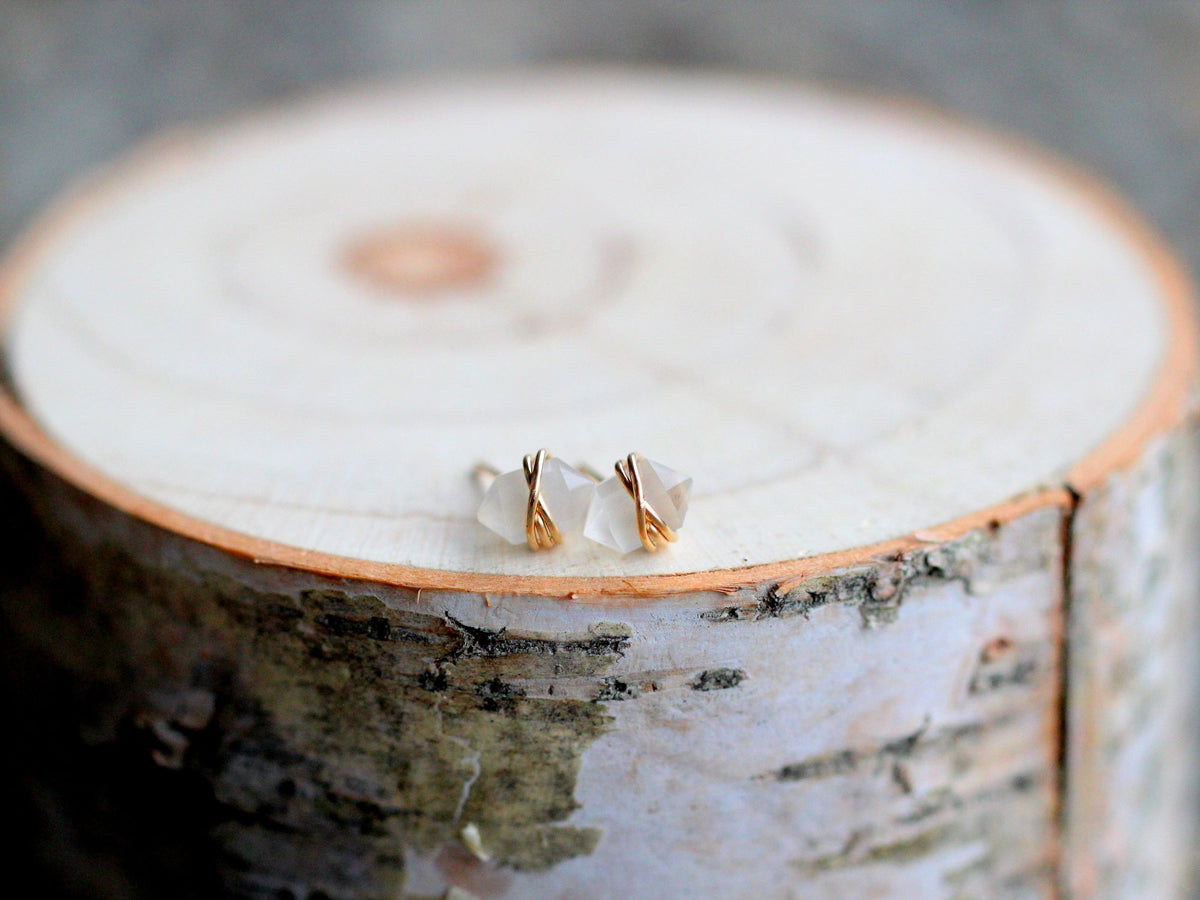 Pike Studs - Moonstone