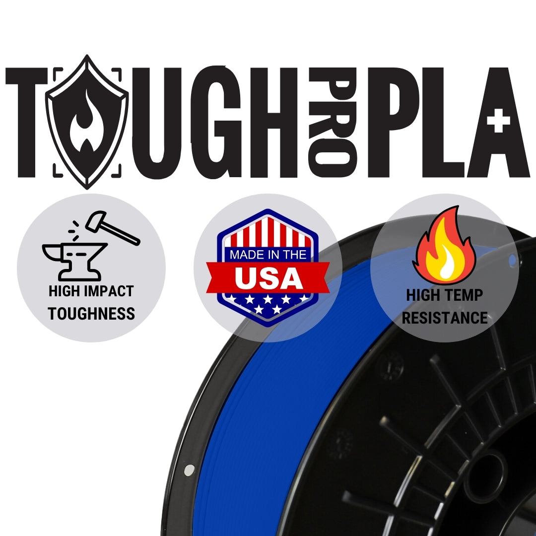 Filamento PLA+ Tough Pro Gris Plomo AF de 1.75 mm ¡Hecho en EE. UU.!