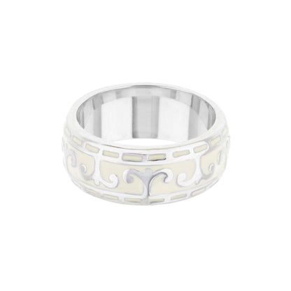 Renaissance Style Ring — Framed Scroll