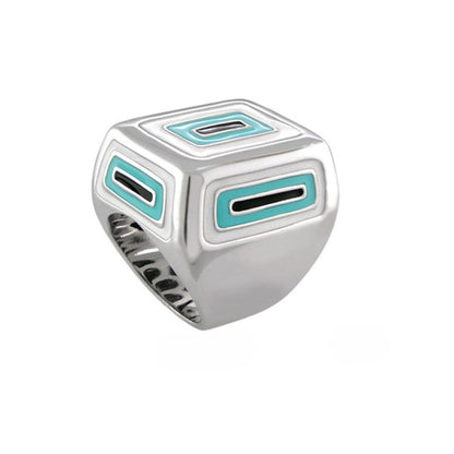 Modern Art cocktail ring