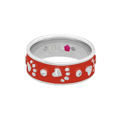 Animal Paradise Ring — Paw & Heart Band