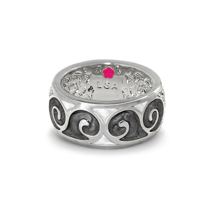 Butterfly World Band Ring — Swirl