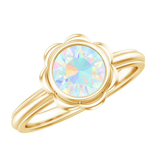 1.5 Carat Ethiopian Opal Engagement Ring for Women — photo 1 of 10