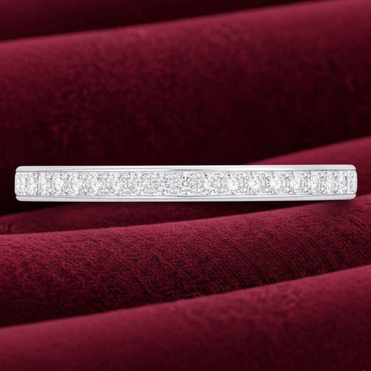 The Endless Sparkle: 1.36ct Moissanite Full Eternity Band