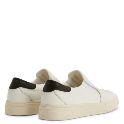 Giuseppe Zanotti GZ94 Men's Slip-On Sneakers with Unique Two-Tone Design and Gunmetal Applique