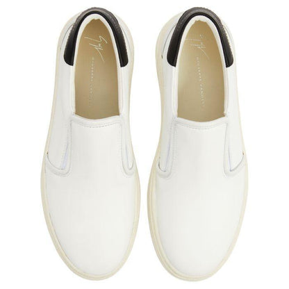 Giuseppe Zanotti GZ94 Men's Slip-On Sneakers with Unique Two-Tone Design and Gunmetal Applique