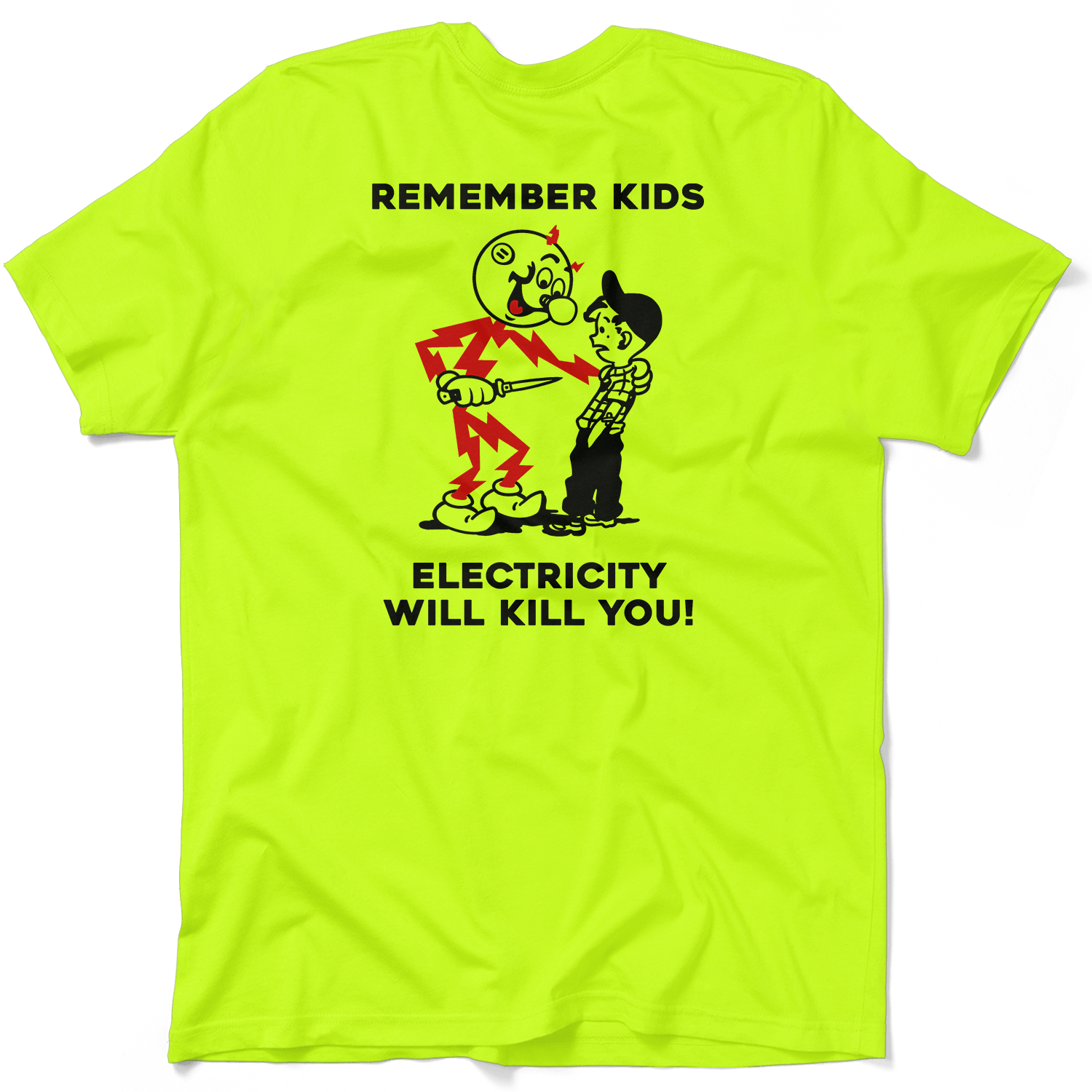 Remember Kids - Safety Yellow T-Shirt — photo 1 of 4