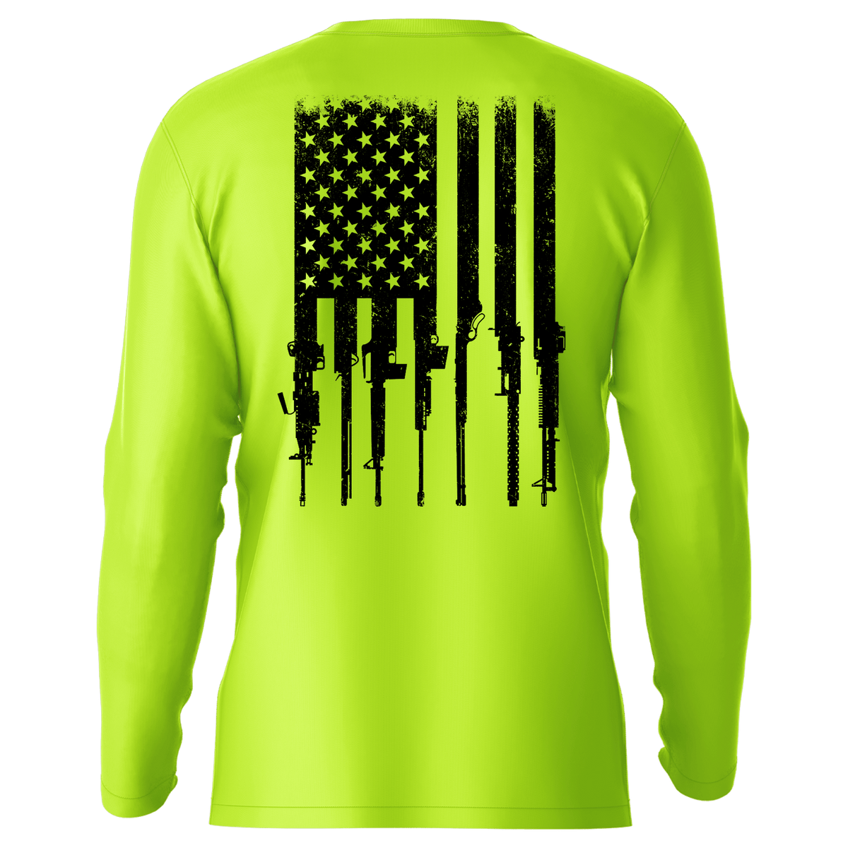 Rifle Flag - Hi-Visibility UPF 50 Long Sleeve Sun Shirt — photo 1 of 2