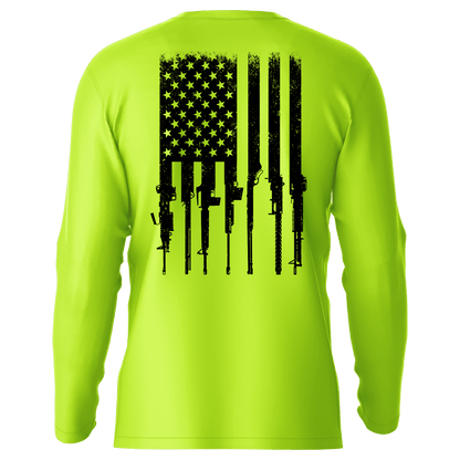 Rifle Flag - Hi-Visibility UPF 50 Long Sleeve Sun Shirt — photo 1 of 2