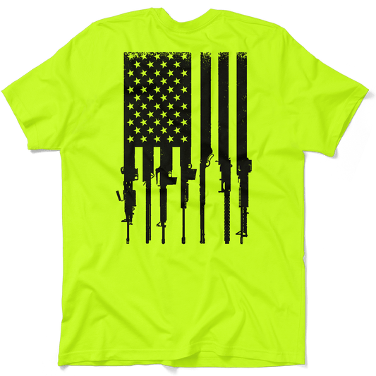 Rifle Flag - Safety Yellow T-Shirt — photo 1 of 4