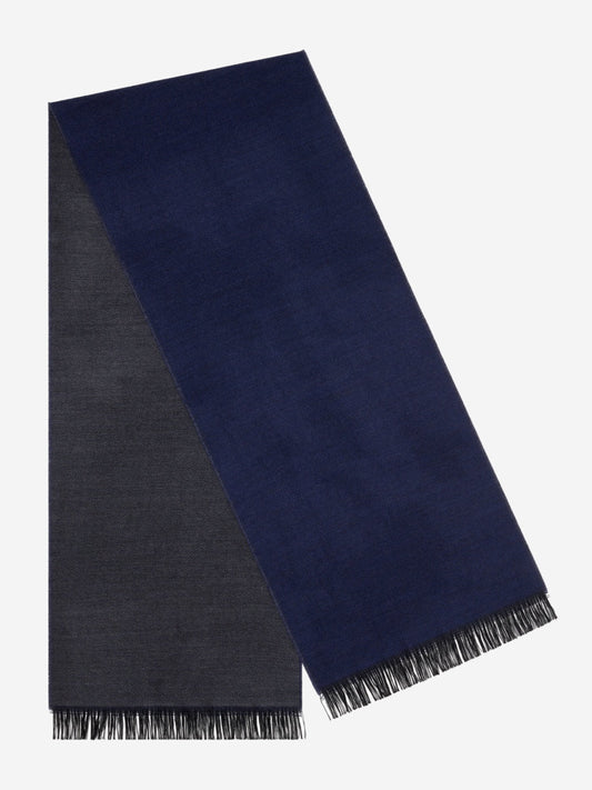 Romeo (blue/grey) - Italian warm and soft scarf made from 100% wool — photo 1 of 10