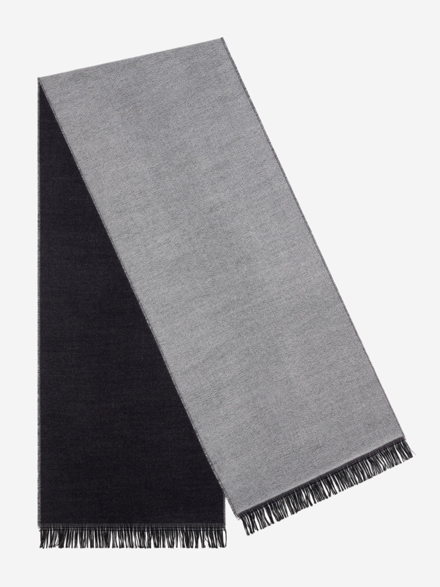 Romeo (blue/grey) - Italian warm and soft scarf made from 100% wool — photo 1 of 9