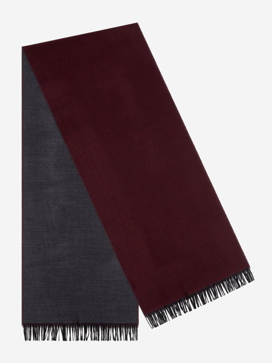 Romeo (red/grey) - Italian warm and soft scarf made from 100% wool — photo 1 of 10