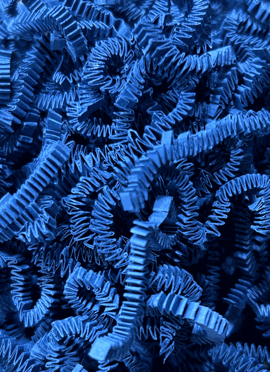 40 LB Blue Crinkle Paper