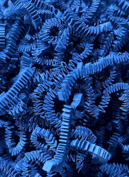 40 LB Blue Crinkle Paper