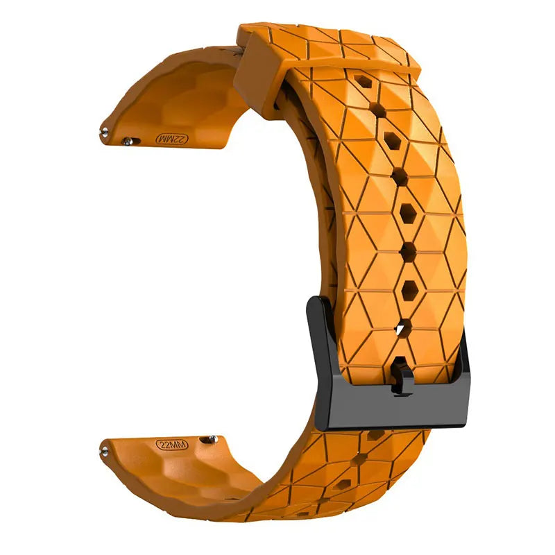 Motorola Moto Silicone Sport Watch Band Football Pattern Quick Release Strap