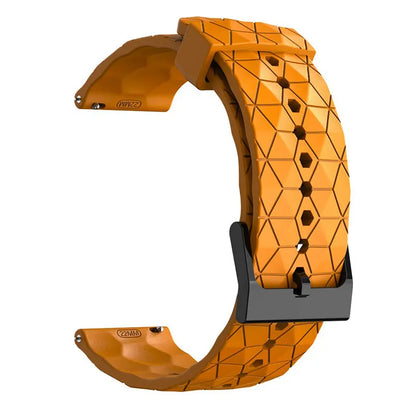 Motorola Moto Silicone Sport Watch Band Football Pattern Quick Release Strap