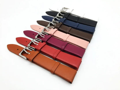 Motorola Moto Genuine Leather Watch Band Strap with Silver Pin Buckle
