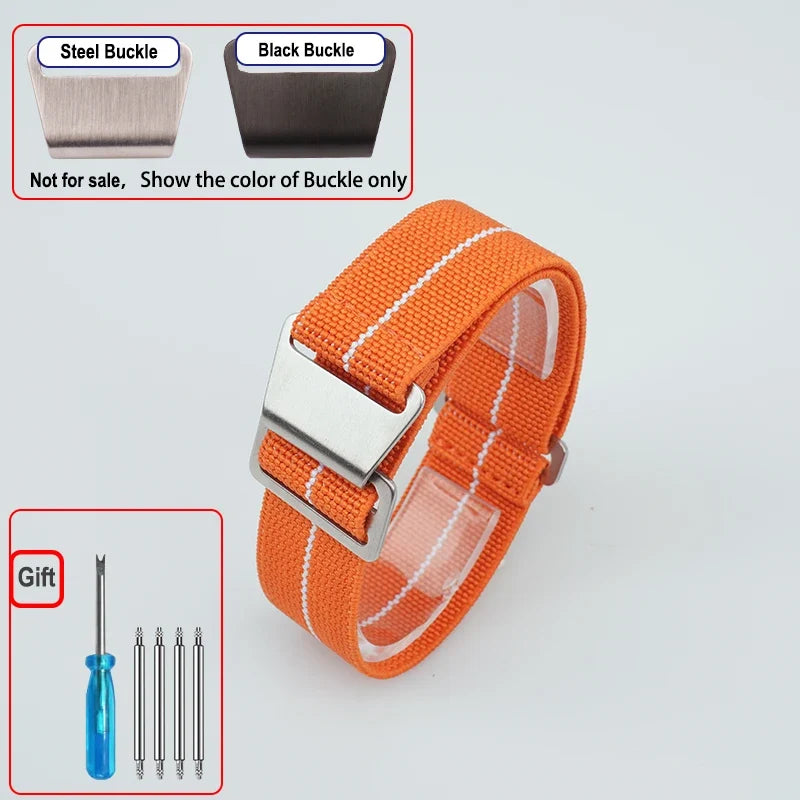 Motorola Moto Elastic Nylon Watch Band - Quick Release Parachute Strap