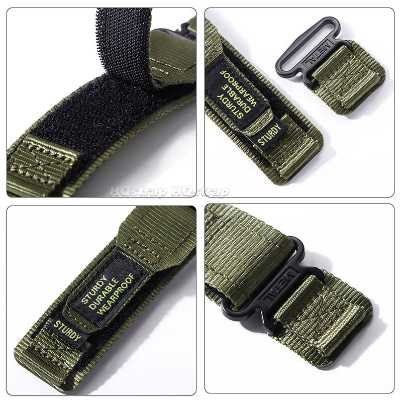 Motorola Moto Nylon Canvas Sport Waterproof Watch Band Bracelet Strap