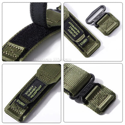 Motorola Moto Nylon Canvas Sport Waterproof Watch Band Bracelet Strap
