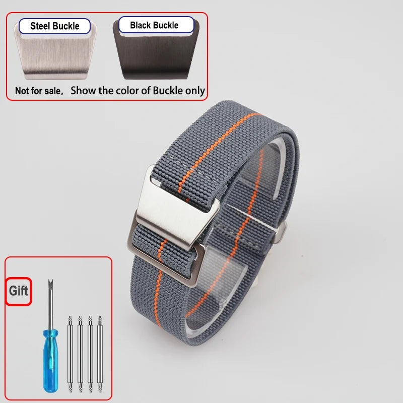 Motorola Moto Elastic Nylon Watch Band - Quick Release Parachute Strap