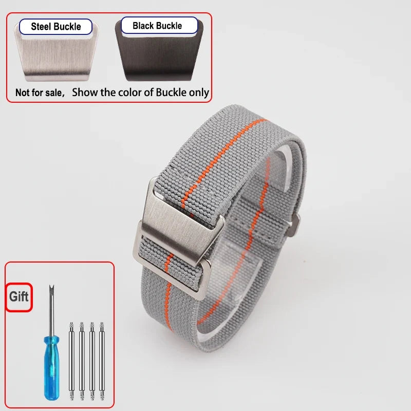 Motorola Moto Elastic Nylon Watch Band - Quick Release Parachute Strap