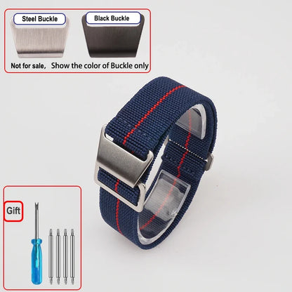Motorola Moto Elastic Nylon Watch Band - Quick Release Parachute Strap