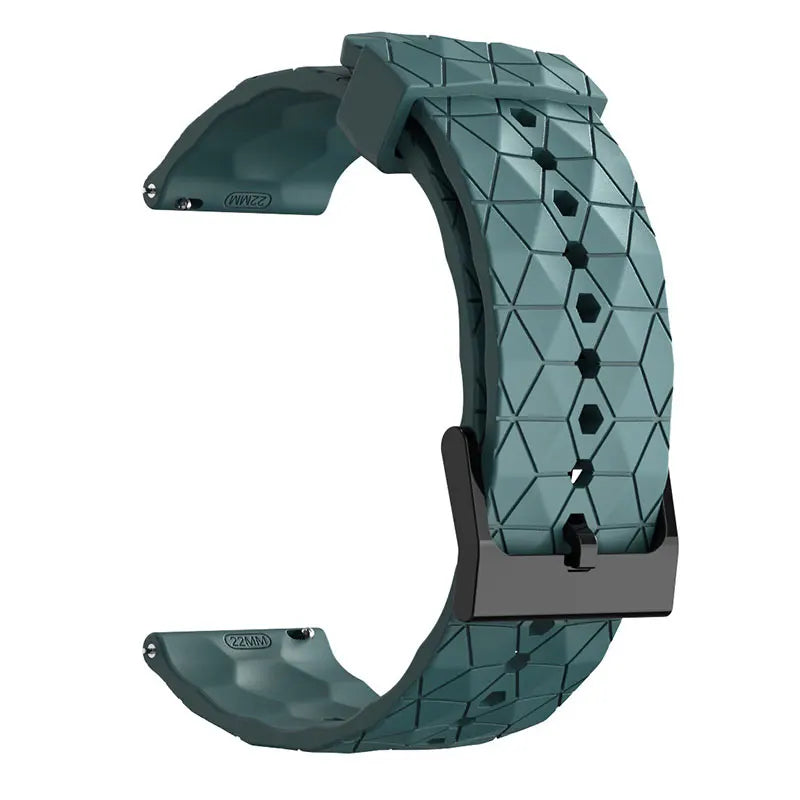 Motorola Moto Silicone Sport Watch Band Football Pattern Quick Release Strap