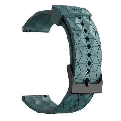 Motorola Moto Silicone Sport Watch Band Football Pattern Quick Release Strap
