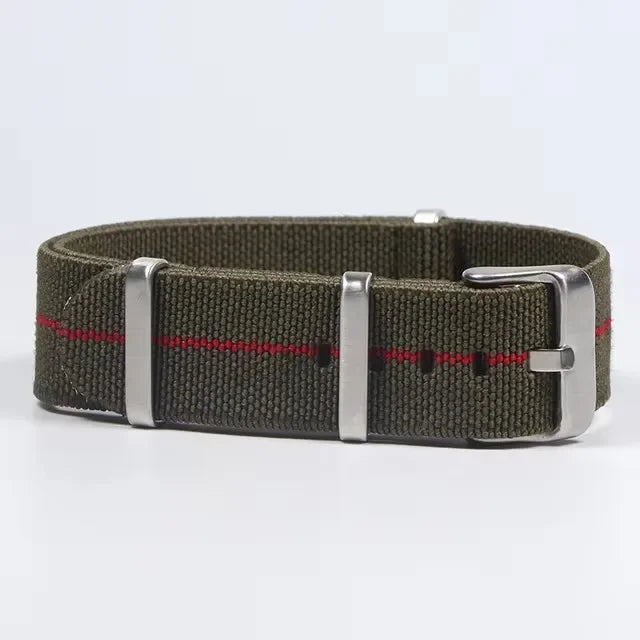 Motorola Moto French Parachute Nylon Watch Band Elastic Military Strap