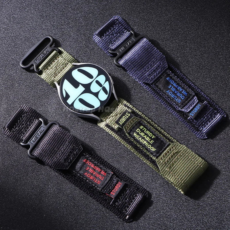 Motorola Moto Nylon Canvas Sport Waterproof Watch Band Bracelet Strap