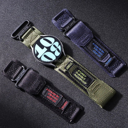 Motorola Moto Nylon Canvas Sport Waterproof Watch Band Bracelet Strap