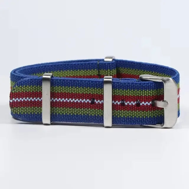 Motorola Moto French Parachute Nylon Watch Band Elastic Military Strap