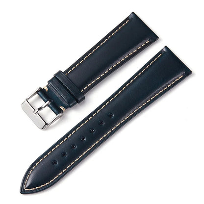 Motorola Moto Oil Wax Leather Watch Band - Cowhide Quick Release Straps